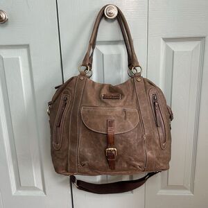 Calvalcanti Genuine Leather Handbag Shoulder Purse Crossbody Strap Made In Italy